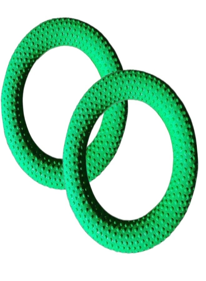 CABRIO Rubber Dotted Tennikoit Ring 6 Inches Diameter Green, Kids Playing, Tennis Ring, Rubber Frisbee (Pack of 2) - Image 2